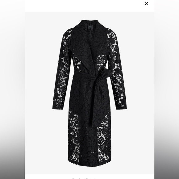 Lace belted trench coat - Picture 5 of 5